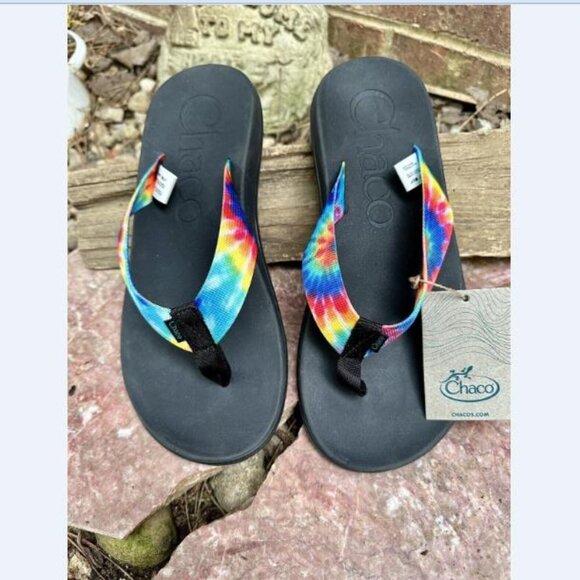 Chaco Other - Chaco Mens Chillos Flip Flop Sandals Tie Dye JCH108035 Size 9 M New